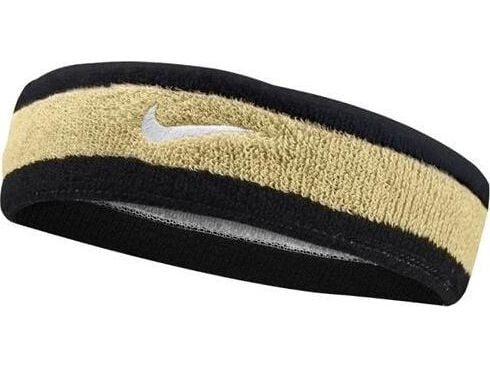 Nike pannebånd med glød Nike Swoosh svart/gull N0001544055OS