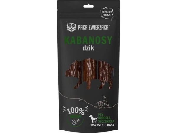 Paka Zwierzaka PAKA ZWIERZAKA - villsvine-kabanosser 3 stk (80 g)