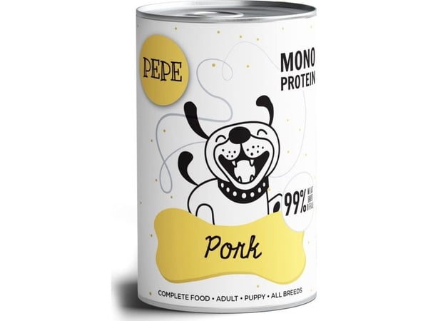 Pepe Mono Protein våtfôr til kjæledyr (svin) 400 g