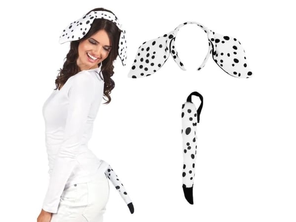 Boland 52304, Fancy kjole sett, Voksen, Hunkjønn, Polyester, Isopor, Sort, Hvit, 70 g