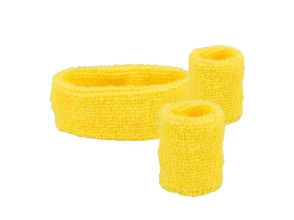 Boland 01893, Sweatband, Voksen, Alle kjønn, Polyester, Gult, 40 g