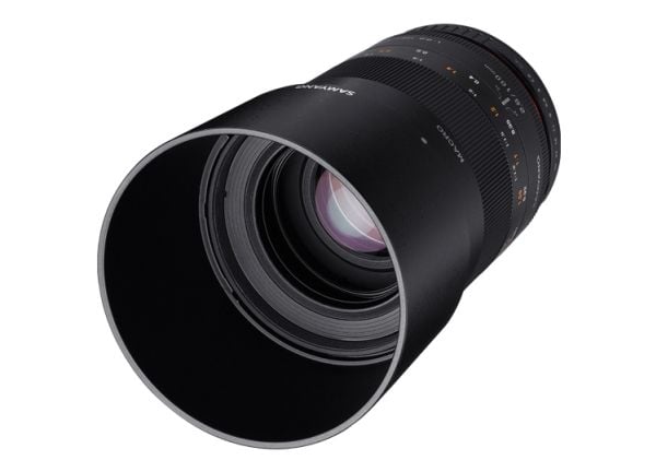 Samyang 100mm F2.8 ED UMC MACRO, Lins med fast fokus, 15/12, Sony E Samyang 100mm F2.8 ED UMC MACRO, Lins med fast fokus, 15/12, Sony E
