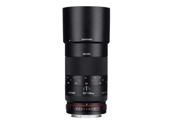 Samyang 100mm F2.8 ED UMC MACRO, Lins med fast fokus, 15/12, Sony E
