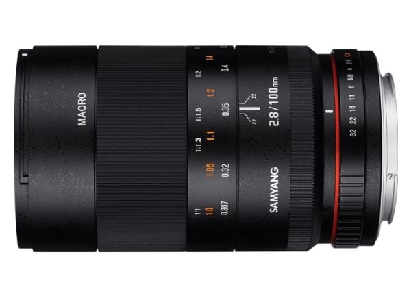 Samyang 100mm F2.8 ED UMC MACRO, Lins med fast fokus, 15/12, Sony E