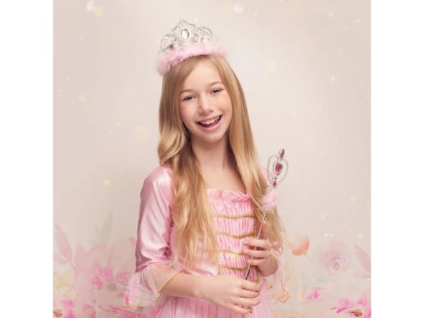 Boland 44076, Fancy kjole tiara, Barn, Jente, Feather, Isopor, Rosa, Sølv, CE
