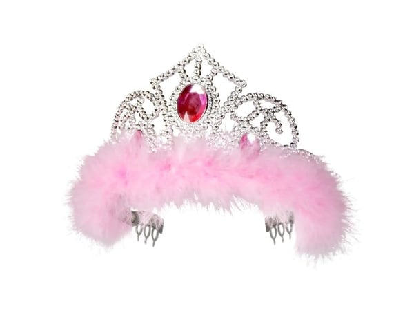 Boland 44076, Fancy kjole tiara, Barn, Jente, Feather, Isopor, Rosa, Sølv, CE