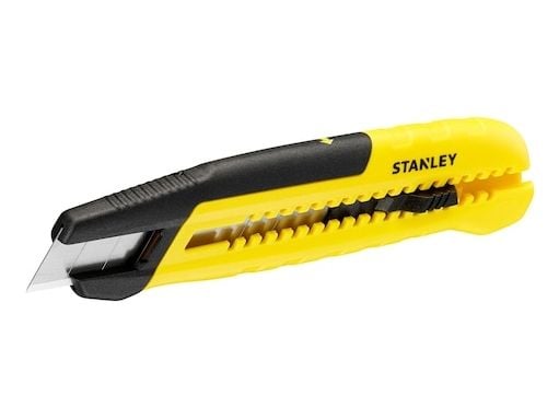 STANLEY KNIV 18mm MED KNØTESYSTEM, SLIDE (PAKKET MED 12)