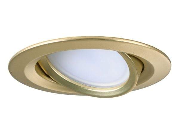 Paulmann Nova Coin, Innsunket spotlight, 3 ampuller, LED, 2700 K, 470 lm, Gull