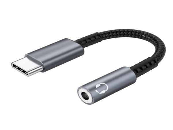 Microconnect MC-AUDIO-USBC, 0,13 m, Uros, Naaras, Suora, Suora, Hopea