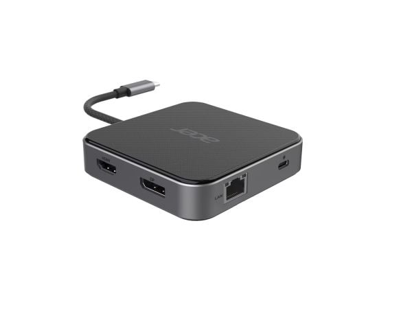 Acer 7-In-1 - Dockningsstation - USB-C - HDMI, DP - 10Mb LAN