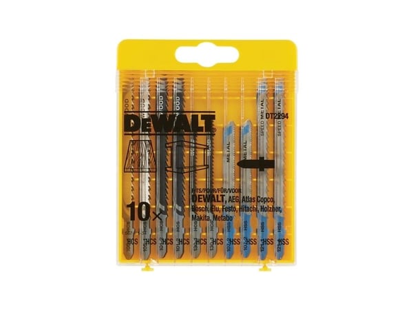 Dewalt y sticksågblad 10 delar för trä och metall 2xDT2177, DT2165, DT2050, DT2163, DT2160 - DT2294