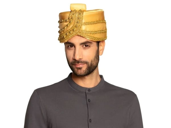 Boland 81022, Smart kjolehatt, Voksen, Håndtak, Polyester, Polystyren, Gull, 90 g