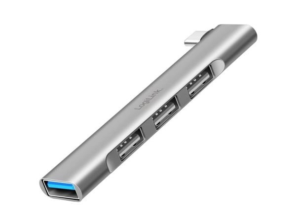 LogiLink USB 3.2 Gen1 Hub, 4-port, USB-C, 1x USB3.0 AF, 3x USB2.0 AF