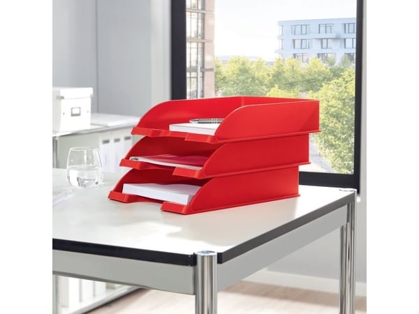 Leitz WOW - Brevbakke - for A4 (210 x 297 mm) - rød