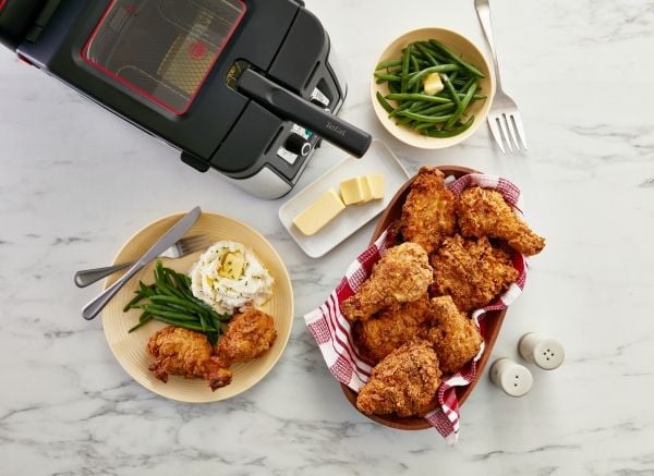Tefal Clear Duo FR600D, Stekepanne, 0,65 L, 1,2 kg, 3,5 L, Karbonfiber, 30 min.