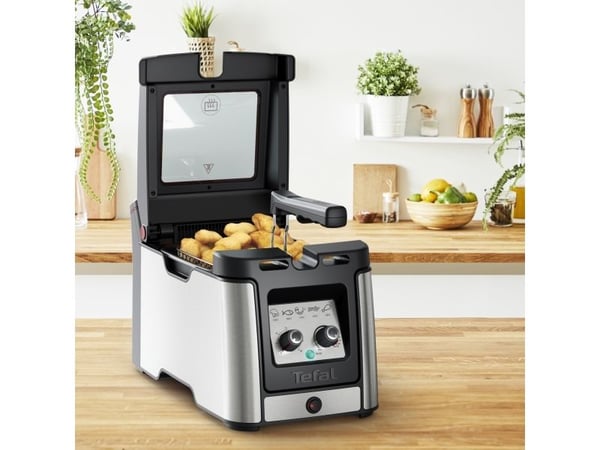 Tefal Clear Duo FR600D, Stekepanne, 0,65 L, 1,2 kg, 3,5 L, Karbonfiber, 30 min.