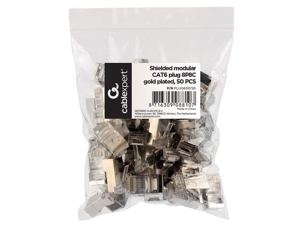 Cablexpert - Verkkoliitin - RJ-45 (uros) - suojattu (50 kpl)