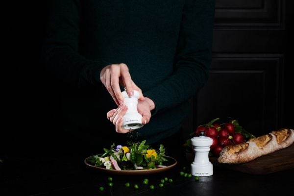 Cole & Mason H233061, Pepperkvern, Sort, Bøketre, Kull stål, Kull stål, Pepper, 104 mm