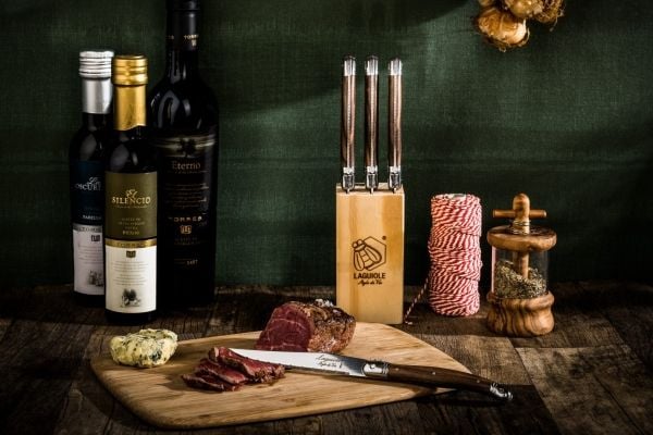 Laguiole Tradition Steakkniver i mørkt tre - 6 stk
