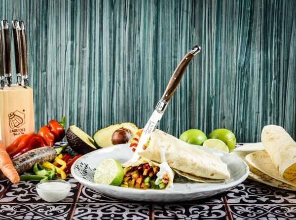 Laguiole Tradition Steakkniver i mørkt tre - 6 stk