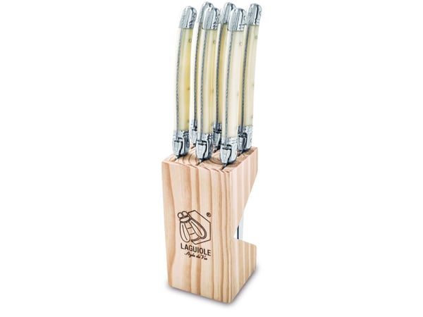 LAGUIOLE Steak knives Laguiole Pearl SET 6 SdV