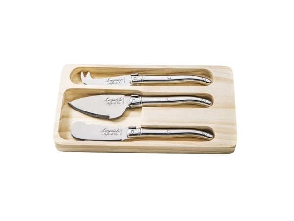 LAGUIOLE Ostknivar Stainless Set/3 LAGUIOLE