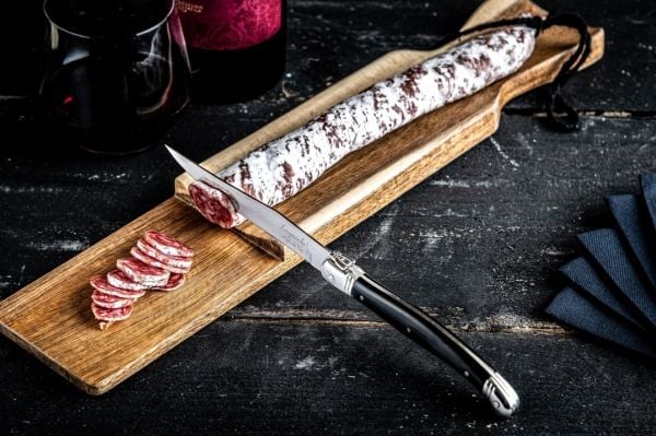 LAGUIOLE Sausage Serving board with Knife Laguiole SET 2 SdV
