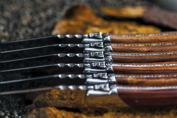 LAGUIOLE Steak knives Laguiole Pakka Rose SET 6 SdV