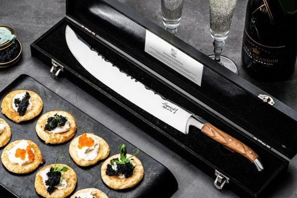 Samppanjasapeli Laguiole Olive Wood SdV