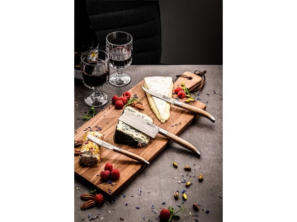 LAGUIOLE Cheese knives Laguiole Oak Wood Stonewash SET 3 SdV