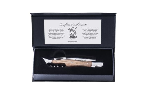 Pocket knife with corkscrew Laguiole Olive SdV