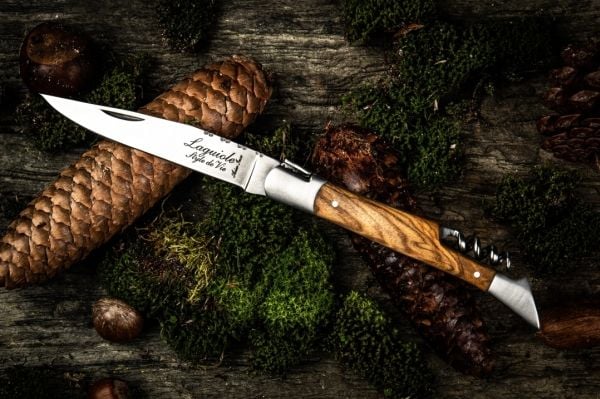Pocket knife with corkscrew Laguiole Olive SdV