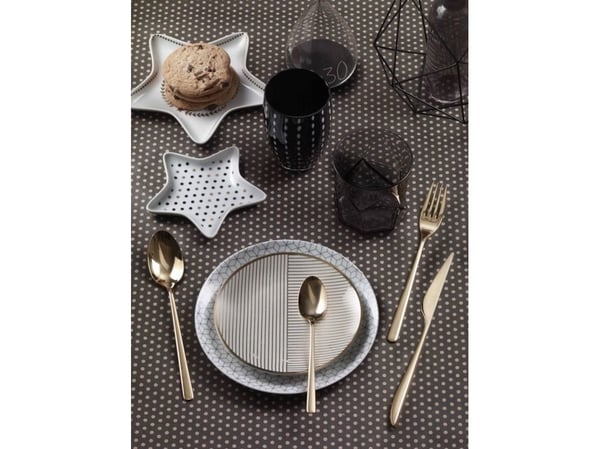 Pintinox Bestikksett 24d. FLORENCE gull, i gaveeske