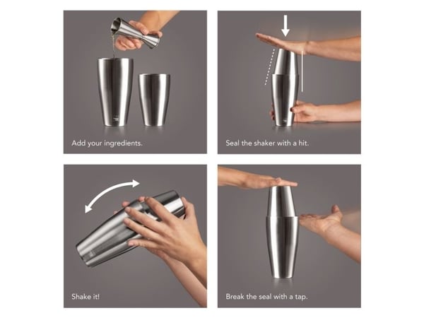 VACUVIN Tin on Tin Cocktail shaker Vacuvin®