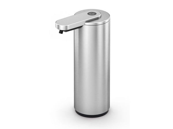 Såpepumpe m/sensor USB-lading, Rustfritt stål, matt ZACK®
