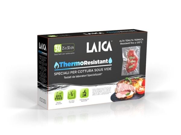 Laica TR1000, Vakuumforseglingsposer, 0 - 120 °C, 30 stykker, 250 mm, 300 mm, CE