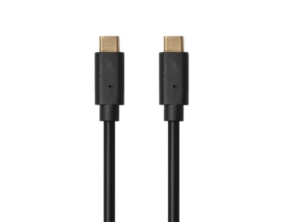 Port Designs 900074, 1 m, USB C, USB C, 10 Gbit/s, musta