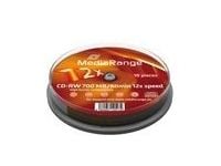 MediaRange - 10 x CD-RW - 700 MB (80 min) 12x - spindel