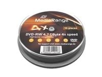MediaRange - 10 x DVD-RW - 4.7 GB (120 min) 4x - spindel