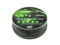 MediaRange - 25 x DVD-R - 4.7 GB (120 min) 16x - spindel