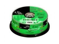 Intenso - 25 x DVD-R - 4,7 GB 16x - kara - kelaaminen