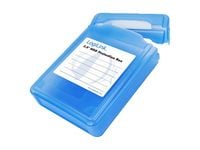 LogiLink 3.5" HDD Protection Box for 1 HDD - Beskyttelsesboks for harddisk - blå