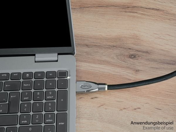 Kabel PYTHON Python HDMI« 2.1 Kabel 8K UHD-2 Nylongeflecht schwarz 1,5m