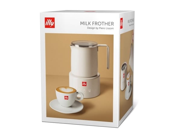 Illy 22984, Automatisk melkeskummer/varmer, Hvit, Rustfritt stål, 250 ml, Varm & Kald, Berøringskontroll