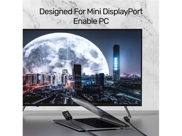 Unitek - Adapterkabel - Mini DisplayPort hann til HDMI hann - 2 m - skjermet - svart - 4 K 30 Hz (3840 x 2160) støtte