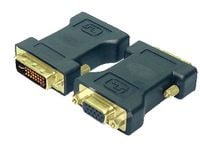 LogiLink AD0001, VGA, DVI-I, Sort