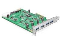 Delock PCI Express Card x4 > 4 x External - USB-adapter - PCIe 2.0 x4 - USB 3.0 x 4