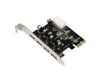 MicroConnect - USB-sovitin - PCIe 2.0 - USB 3.0 x 4 - USB 3.0 x 4