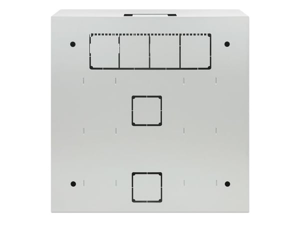 Intellinet 713641, Veggmonterbar hylle, 2U/4U, 60 kg, Nøkkellås, 8,5 kg, Grå