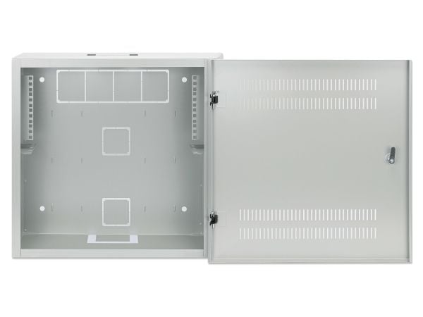 Intellinet 713641, Veggmonterbar hylle, 2U/4U, 60 kg, Nøkkellås, 8,5 kg, Grå